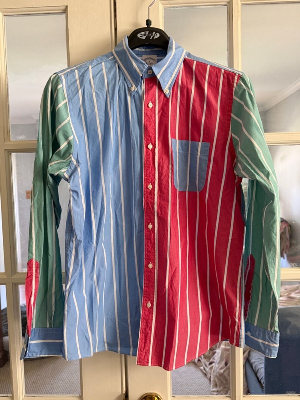 Brooks Brothers Men's Patchwork button down Medium